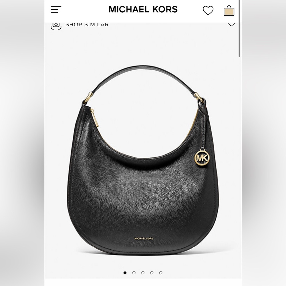 Michael Kors Lydia Large Pebbled Leather Shoulder Bag